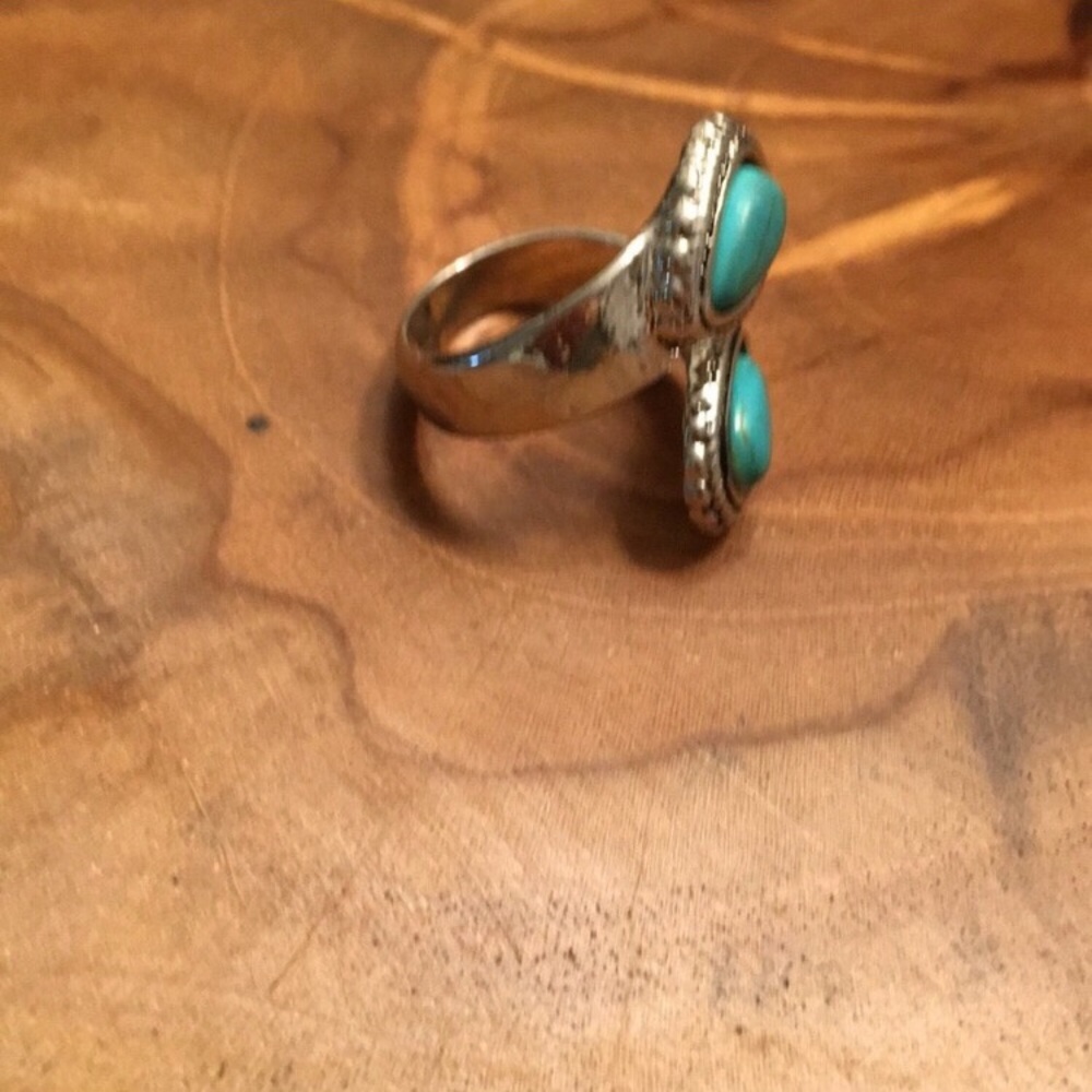 Turquoise Boho Statement Ring - Picture 10 of 16